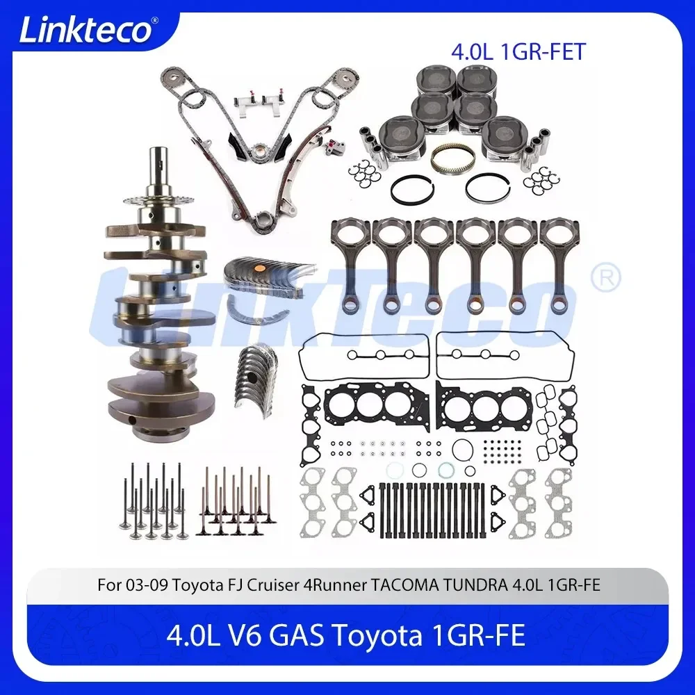 

Комплект поршневых подшипников для ремонта двигателя, подходит для 4.0 T L V6 GAS 1GR-FE для Toyota FJ Cruiser 4Runner TACOMA TUNDRA 4.0L 1GR FE 03-09