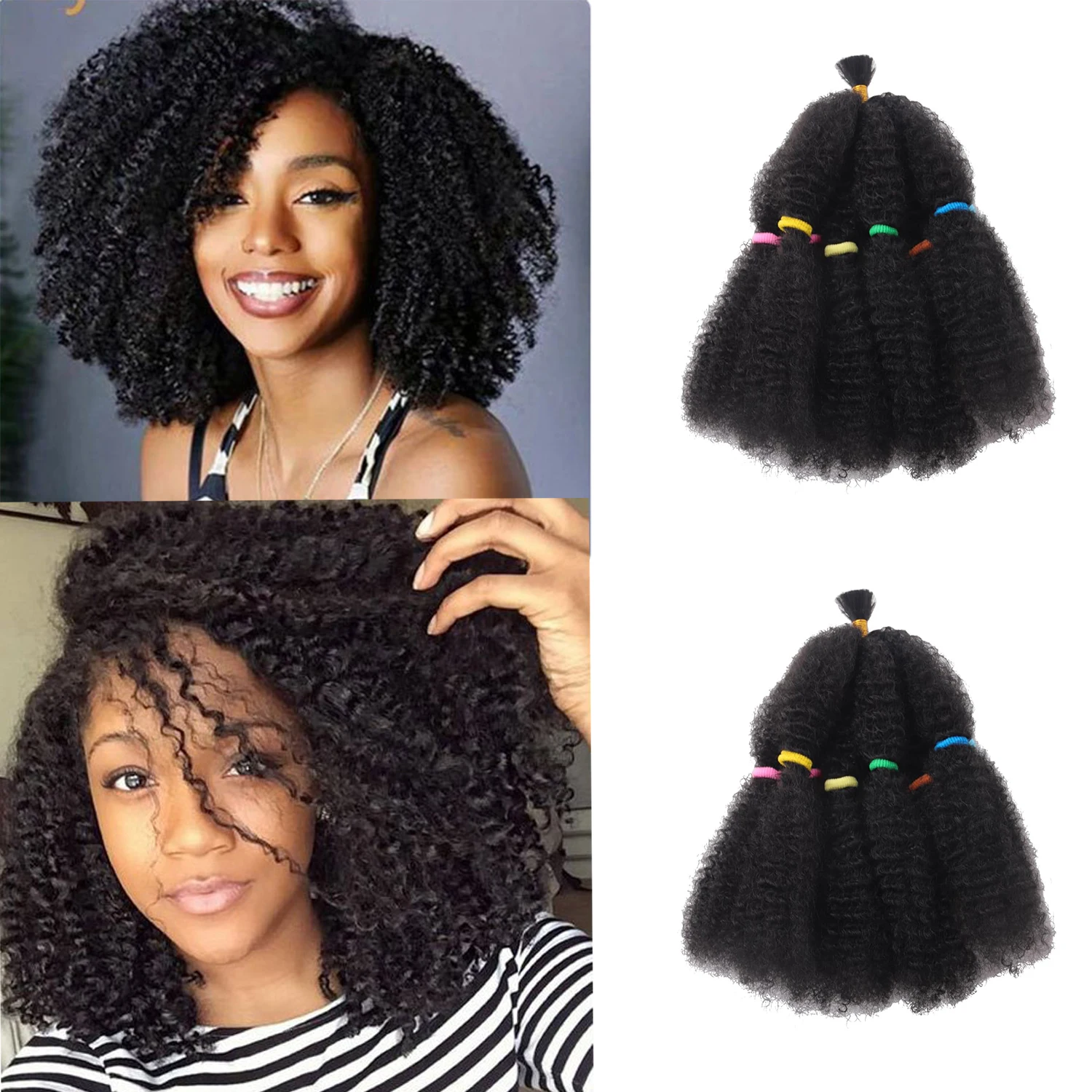 Afro Braiding Synthetic Hair Kinky Twist Crochet Braids Afro Kinky Hair Spring Twist 12 Inch 6 Packs Pre  Afro Kinky Twist Hair