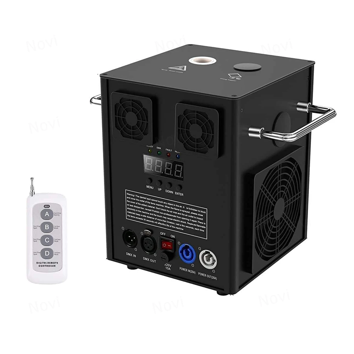 Cold Spark Machine Flame Fireworks Sparkler 600W Upward Inclined with Wireless Remote and DMX512 Control for Wedding Party