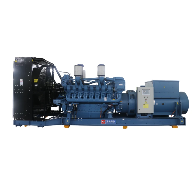 Customized 1800kW Yuchai Diesel Generator Set Open Frame Silent Type Industrial Backup High Power Electric Generator