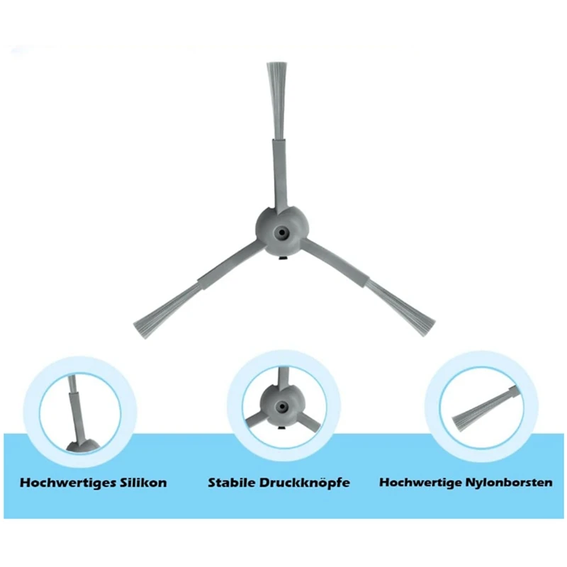 20 Stück für eufy clean l50/l50 ses/l60/l60 Hybrid roboter Staubsauger Hauptseiten bürsten filter Staubbeutel-Zubehörs atz