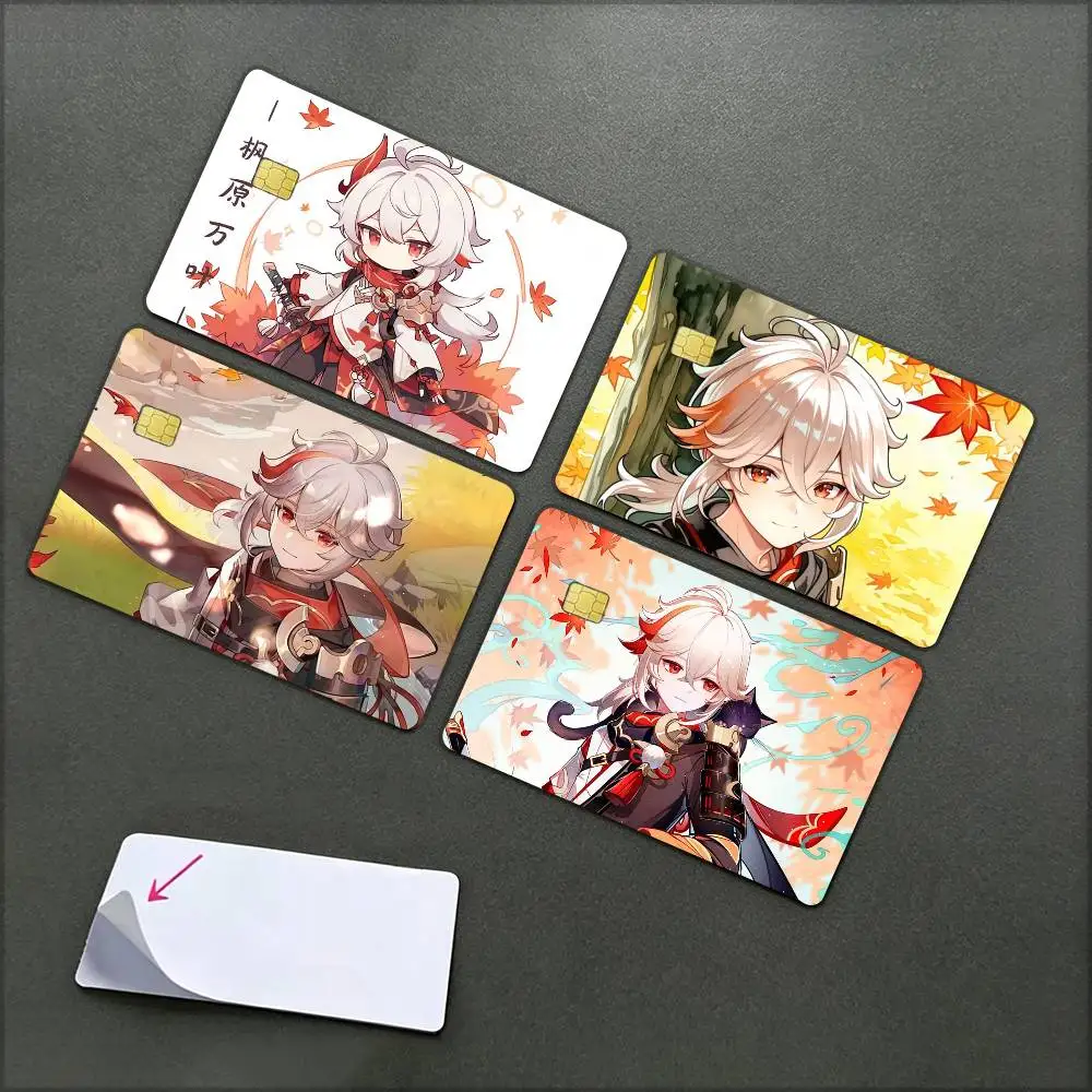 Kaedehara Kazuha   Waterproof Film Skin Cover Credit Card Stickers Debit Front Bank Bus Pass