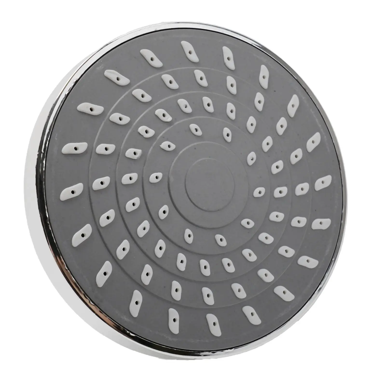 1pc ABS Round Shower Head Replacement Adjustable Wall-Mounted High Pressure Sprayer Self-cleaning Nozzle Bathroom Supplies
