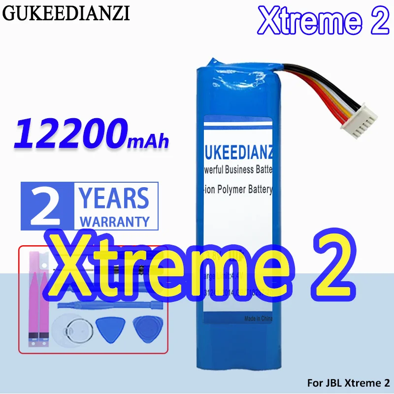 

High Capacity GUKEEDIANZI Battery 12200mAh For JBL Xtreme 2 3 Xtreme2 xtreme3 SUN-INTE-103 2INR19/66-2 ID1019 Bluetooth Speaker