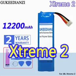 High Capacity GUKEEDIANZI Battery 12200mAh For JBL Xtreme 2 3 Xtreme2 xtreme3 SUN-INTE-103 2INR19/66-2 ID1019 Bluetooth Speaker