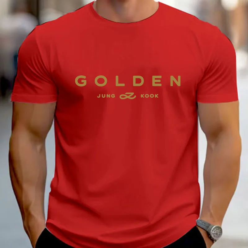 

Hot Sale Men 100% Cotton T-shirt Summer Creative Letter Print Casual Daily Slim Fit O Neck T-shirt 2025 High Quality Top Fashion