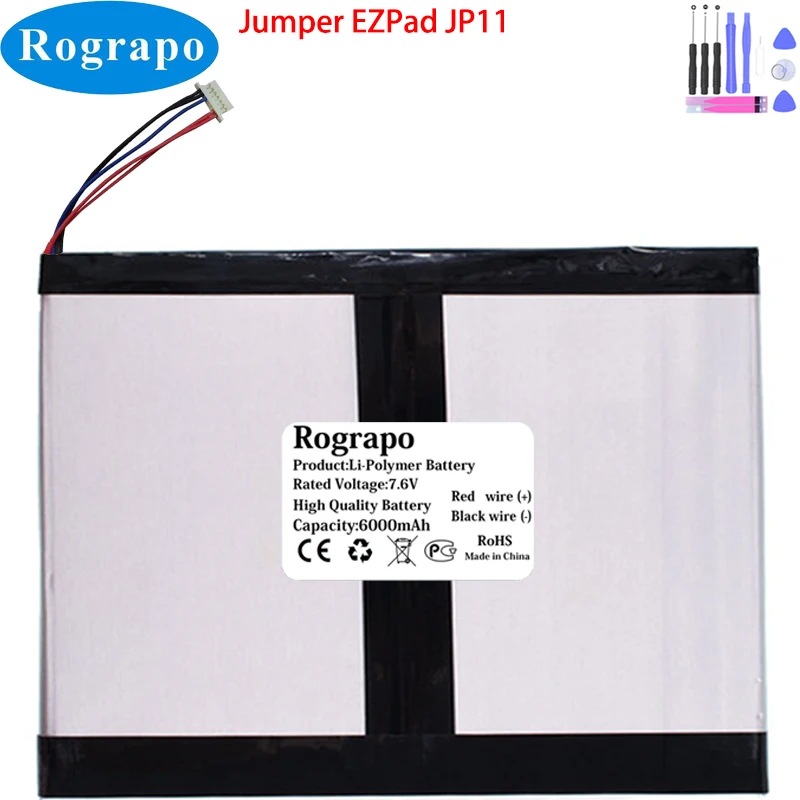 New 7.6V 6000mAh H-35110155P Tablet PC Battery For Jumper EZPad JP10 EZPad JP11 7 PIN 5 Wires Plug