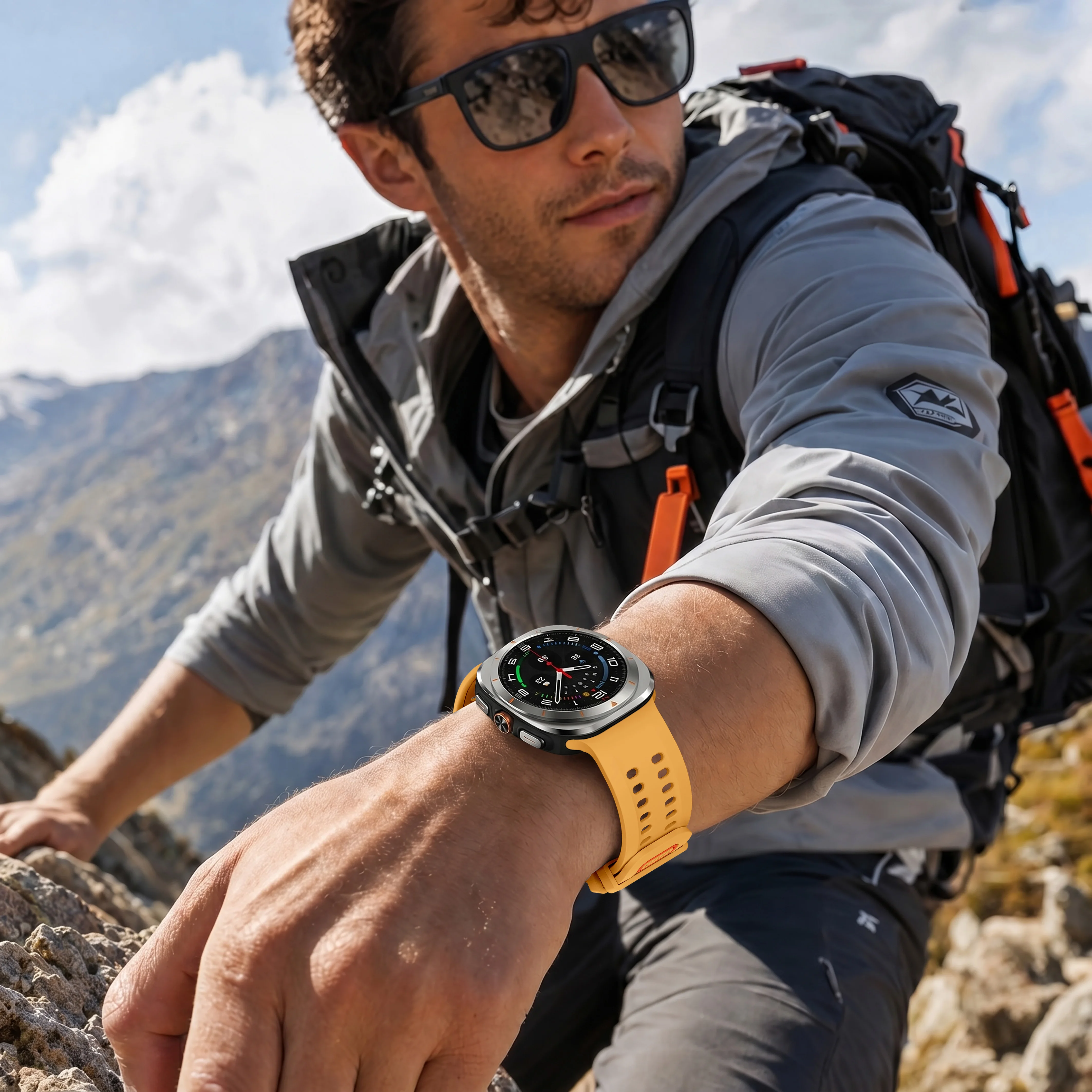 Sportliches Weiches Silikonarmband für Samsung Galaxy Watch Ultra2, Nahtloses Armband für Galaxy Ultra 2025 47mm Zubehör – Detail 22