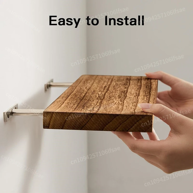 

Wood Floating Wall Shelves - for home Storage Rack for Photos & Books in Living Room or Bedroom Multi-purpose Wall Shelf