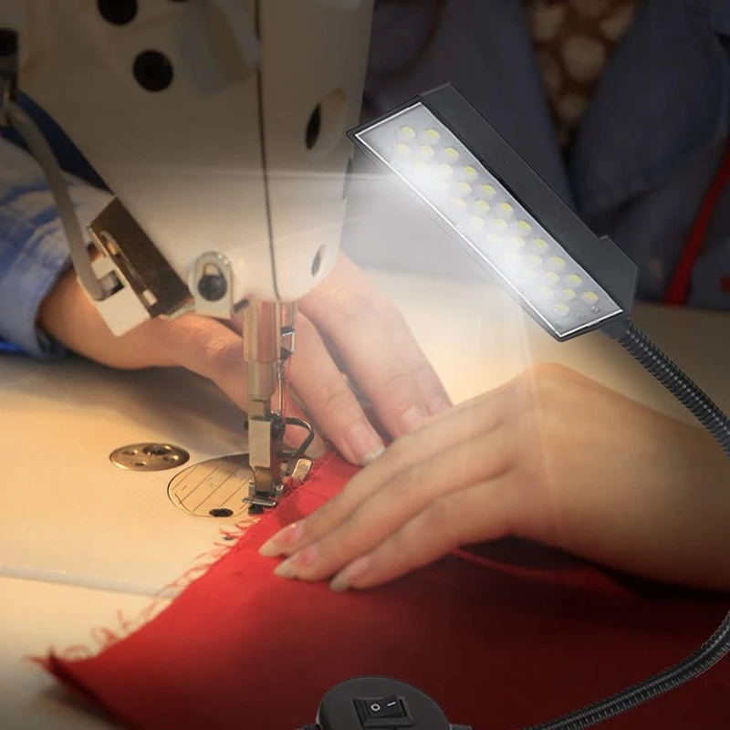 ABXF-30 LED Sewing Machine Light Sewing Lighting For Workbench Lathe Drill Press Flexible Gooseneck Arm Work Lamp