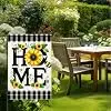HOMETITUTE Hello Summer Garden Flag 12 x 18 Inch Sunflower Farmhouse Decor jjp
