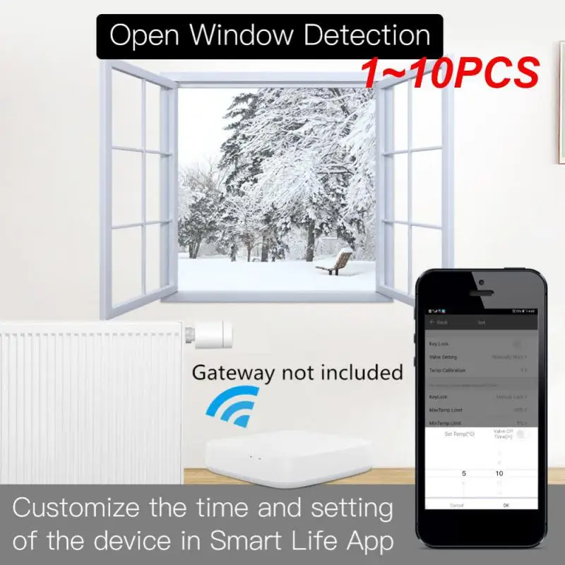 

Умный термостат Tuya Smart, клапан радиатора TRV, программируемый контроллер нагрева пола с поддержкой Alexa Yandex Alice Smart, 1 ~ 10 шт.