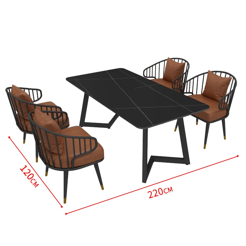 

Retro industrial style catering milk tea barbecue shop cafe bar bar music dining bar western restaurant table and chair combinat