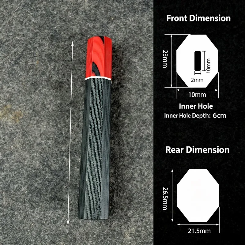G10 Composite Octagonal Knife Handle Black Sandalwood Style Kitchen Knife Grip for Sushi Sashimi Knife DIY Replacement Handle view 3
