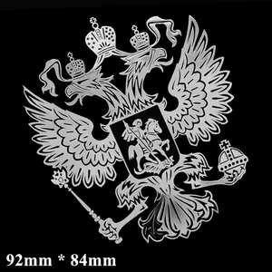 Russische Wappen der Waffen, Nickel, Metallaufkleber, Abziehbilder, Russische Föderation Eagle Emblem, Automodellzubehör 12 Hauptverkäufe Aguila Emblem - №4