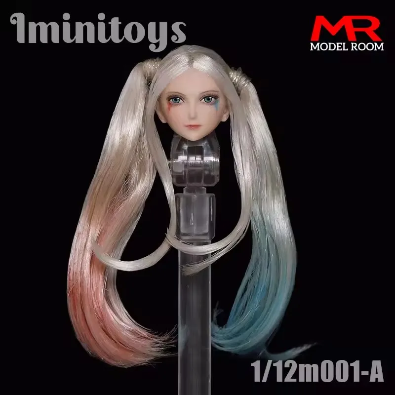 Iminitoys M001 M019 Scala 1/12 Loli Ragazza Capelli Lunghi Testa Sculpt Modello di Intaglio Misura 6 pollici Femmina Saldatura Pale Action Figure Corpo