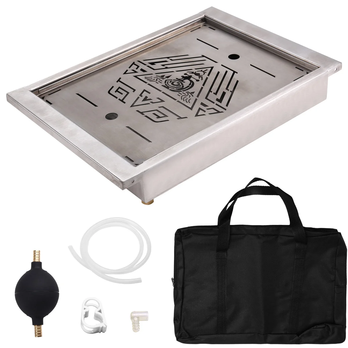 N18R для улицы, мобильная настольная доска, настольная доска из нержавеющей стали для пешего туризма, рыбалки, пикника, кемпинга, снаряжения, серебро