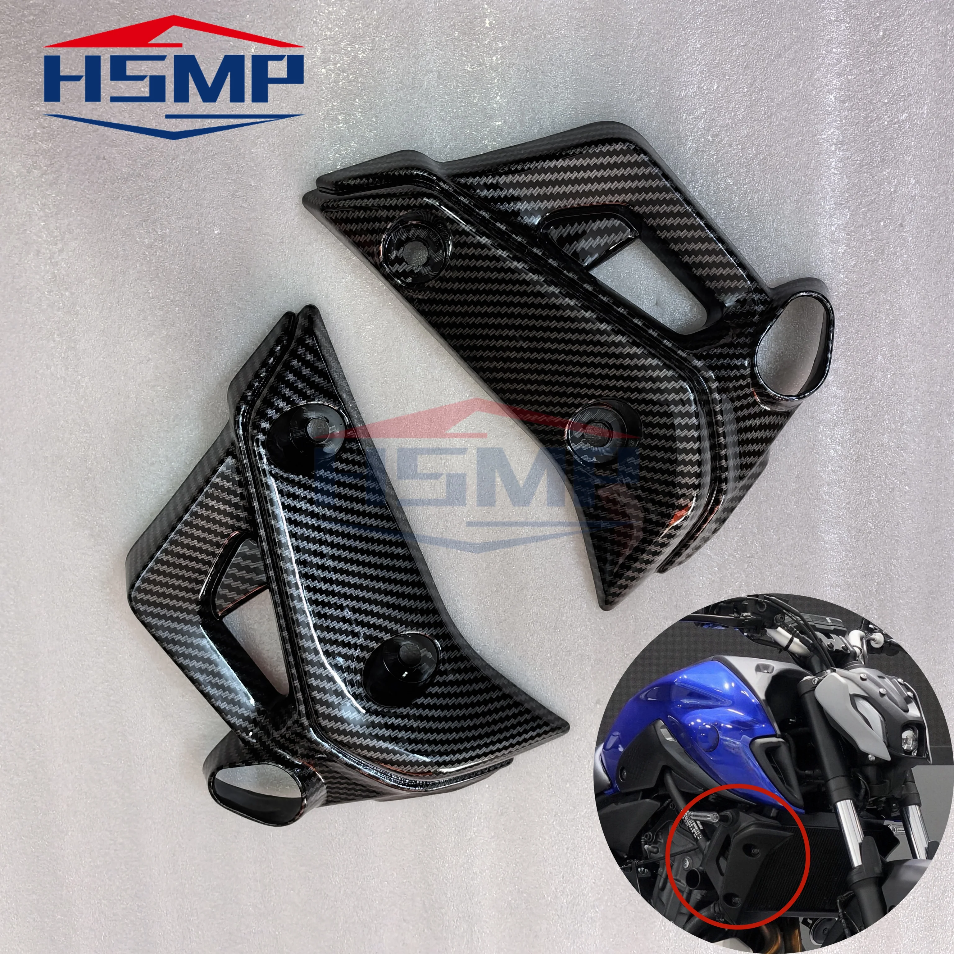 

for Yamaha MT 07 mt 07 2021 2022 2023 motorcycle accessories turn signal side panel fairing ABS carbon fiber body decoration kit