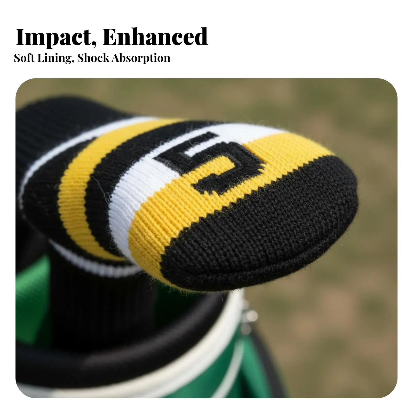 

9 Pieces Knitted Sport Iron Headcovers Luxurious Lined Sport Iron Sock Protectors Sock Design Club Headcovers Thickened