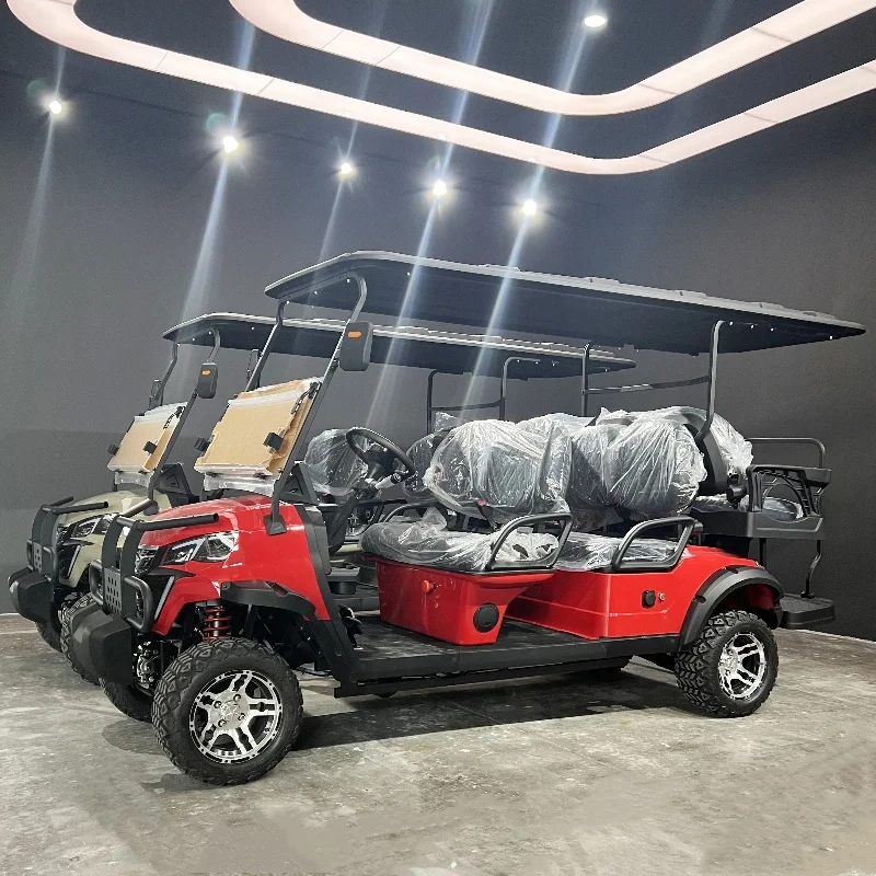 

High Quality 4 6 Seater Electric Golf Cart 4000W 5000W Off-Road Scooter Folding Seat Customized Travel 4 Wheel Electric Cart