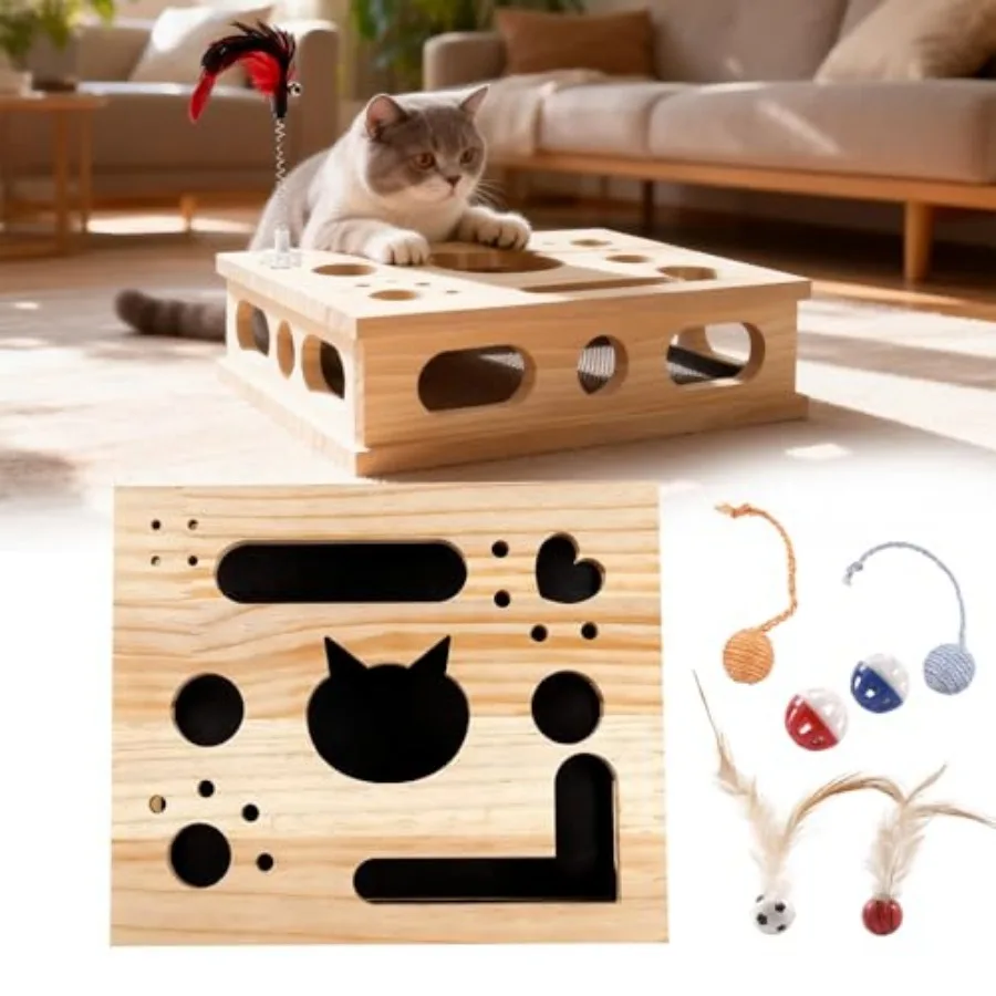 

Новая модель 2026 года: Интерактивная игрушка-пилка для когтей кошек с наждачной бумагой – безболезненная альтернатива обрезке когтей, для интерактивных игр