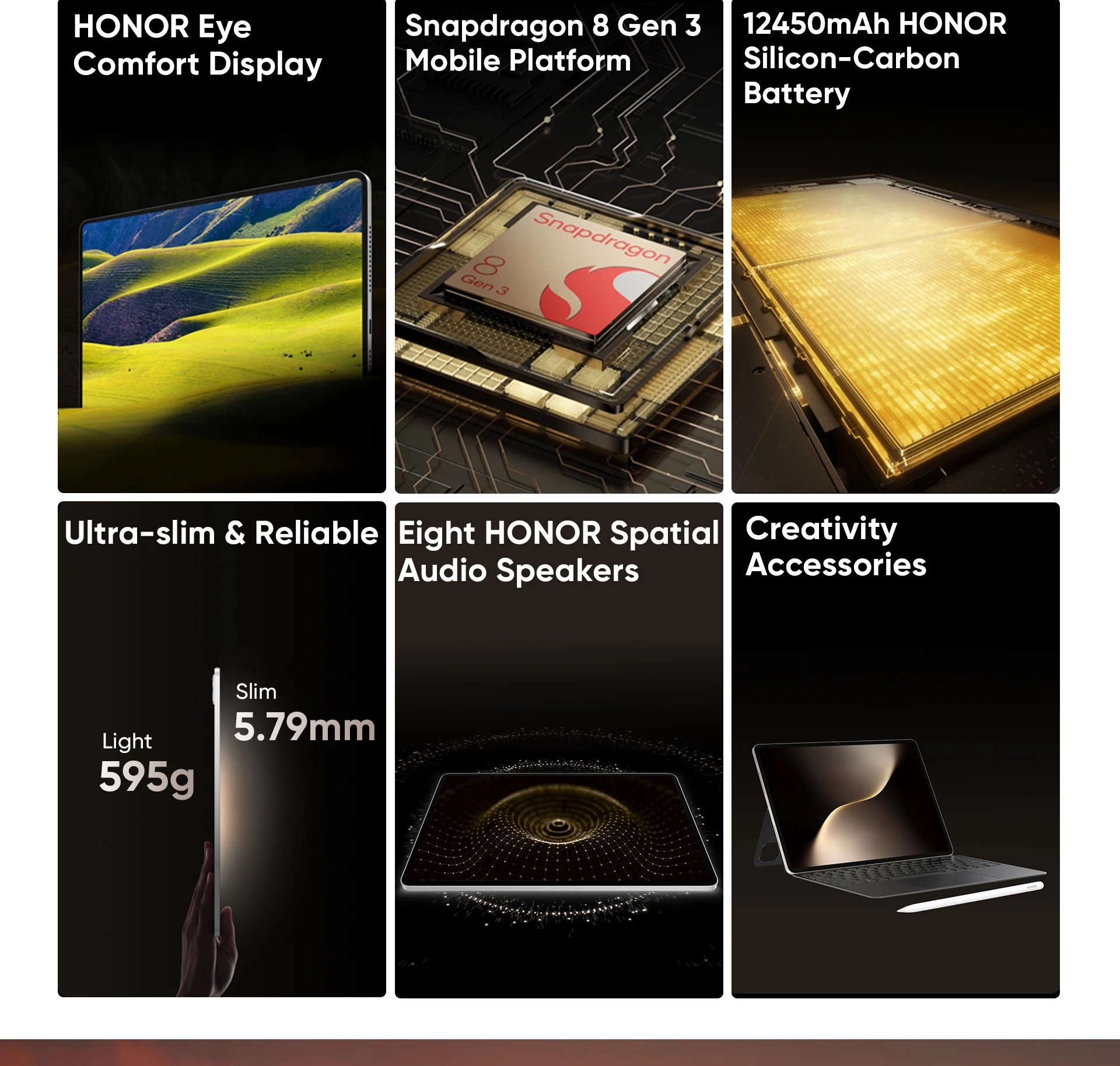 HONOR MagicPad 3 Tablet EU Version 13.3'' 3K LCD 165Hz Display Pad Snapdragon 8 Gen 3 12450mAh Battery Android 15
