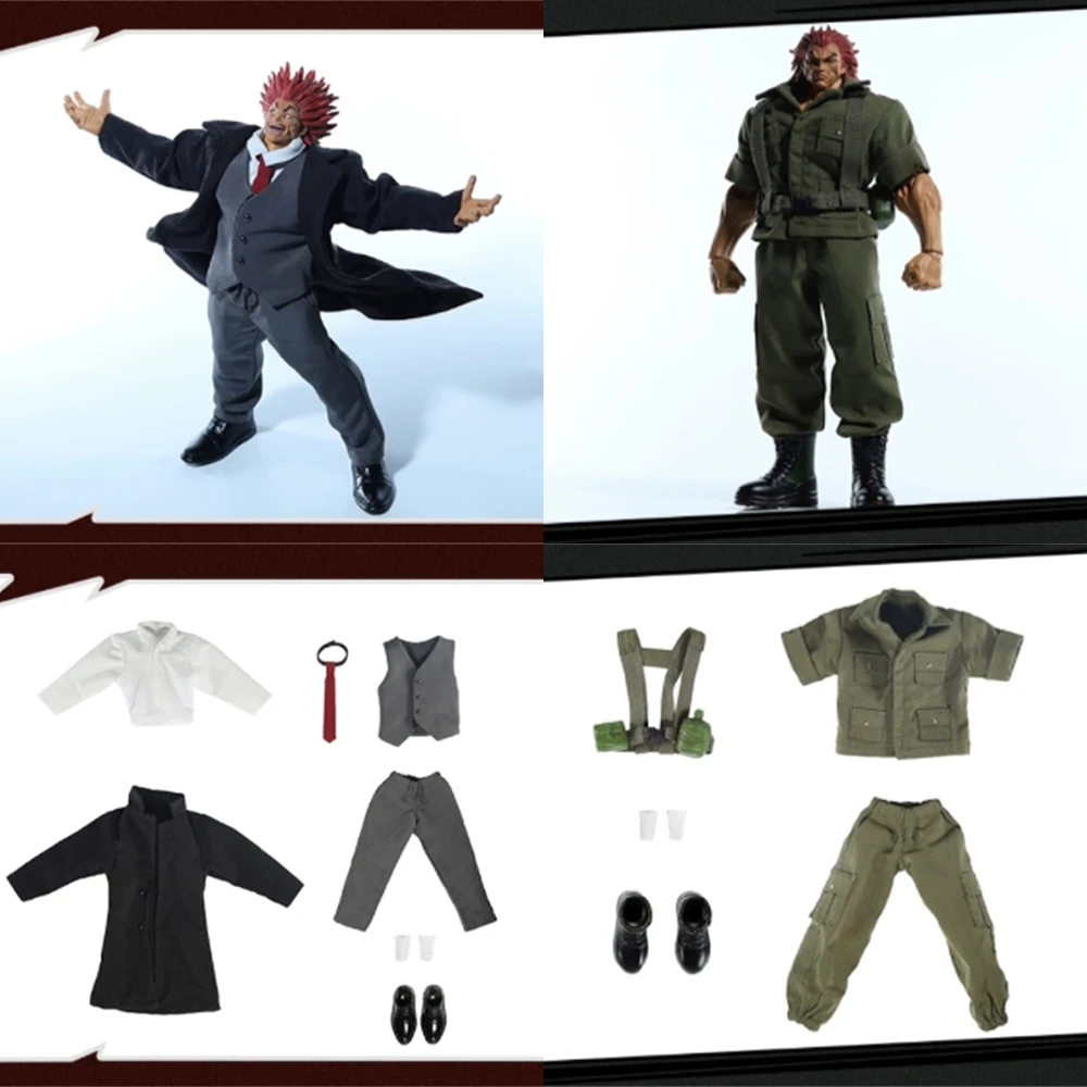 Storm Toys 1/10 Game Role Hanma Yujirō Clothes Business Suit Combat Uniform Fit 7