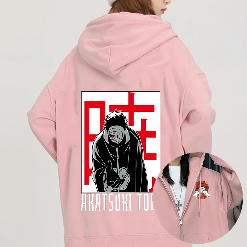 Anime Uchiha Obito Print Hoodies Couple student street sports casual Hoodies