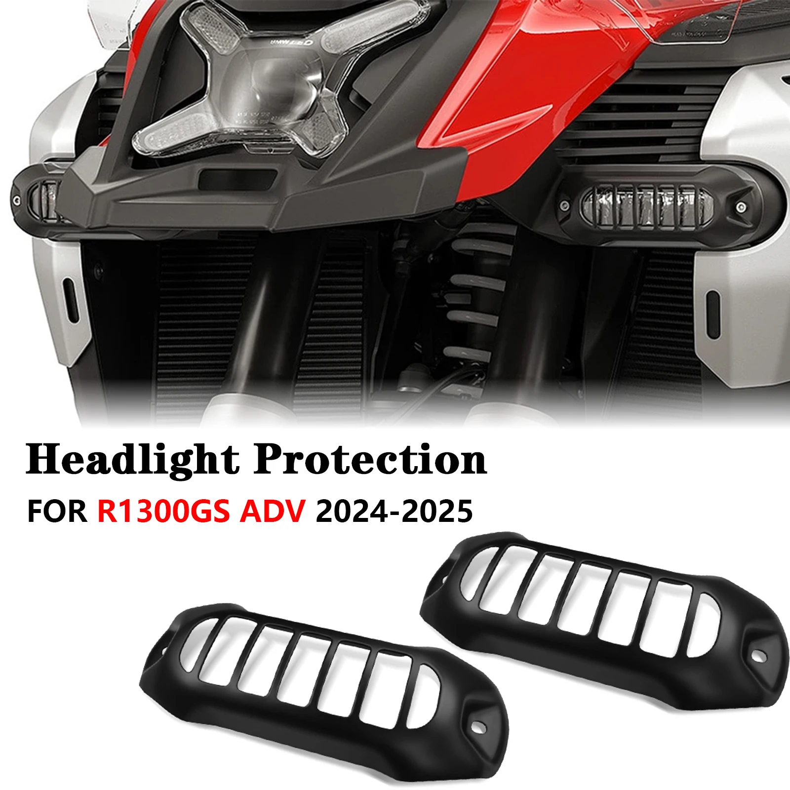 

Для R1300GS Adventure R1300 GS ADV R1300GS ADV 2024-2025 Вспомогательная защитная решетка для освещения, крышка, детали мотоцикла