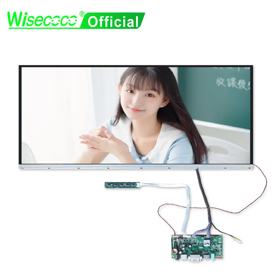 Wisecoco 29 Inch Desktop Gaming Monitor 21:9 2560x1080 IPS Advertising TFT Lcd Screen Display DP Controller Driver Board Kit