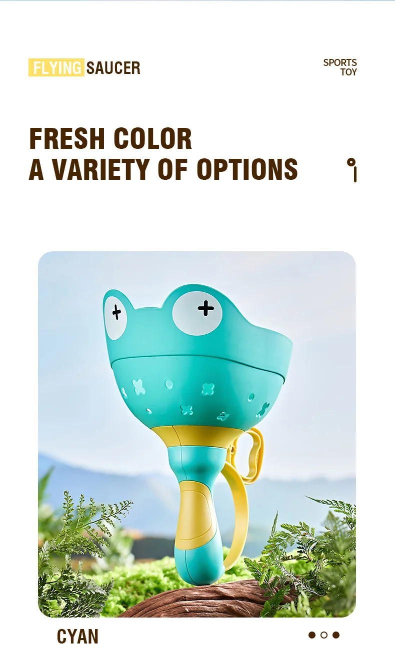 Drfeify Disque volant en PU de dessin animé pour enfants 20cm enfants