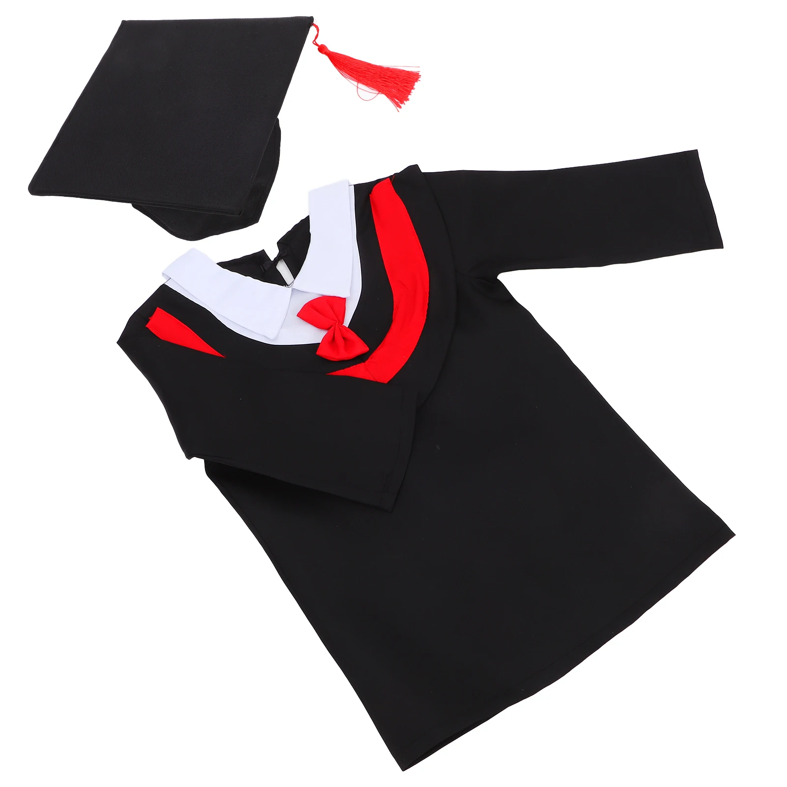 Children Graduation Gown Tassel Set Kids Costume Comfortable Material Preschool Academic Design Celebrate School