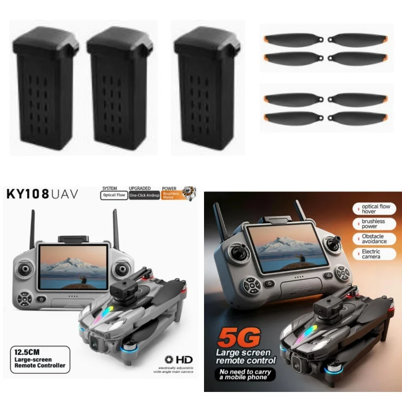 3.7V 1800mAh Battery For KY108 Screen Drone Battery KY108 Drone Battery Accessories KY108 Screen RC Dron Battery Blades
