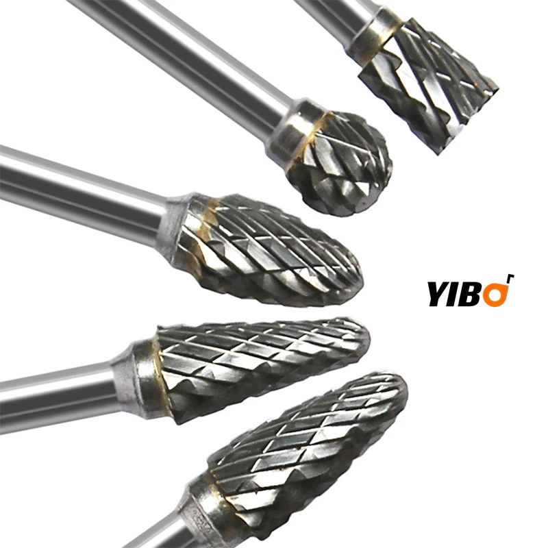 Imagem -05 - Shank Carboneto de Tungstênio Fresa Rotativa Hss Aço Cone Conjunto Broca Diamante 10 Peças