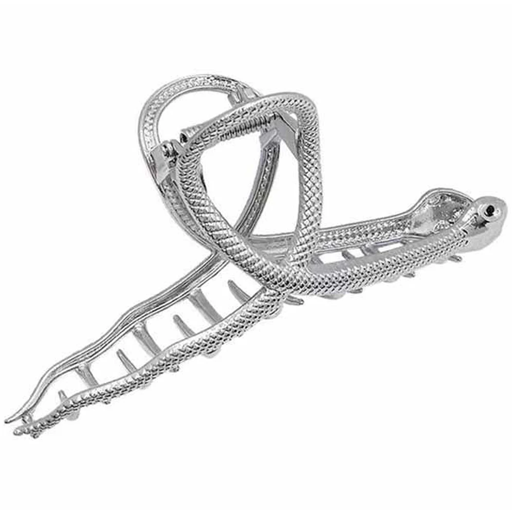 

Metal Large Women Thick Clips For Women Accessories Snake Design Hair Claw Snake Metal Hair Claw Clips Retro Style