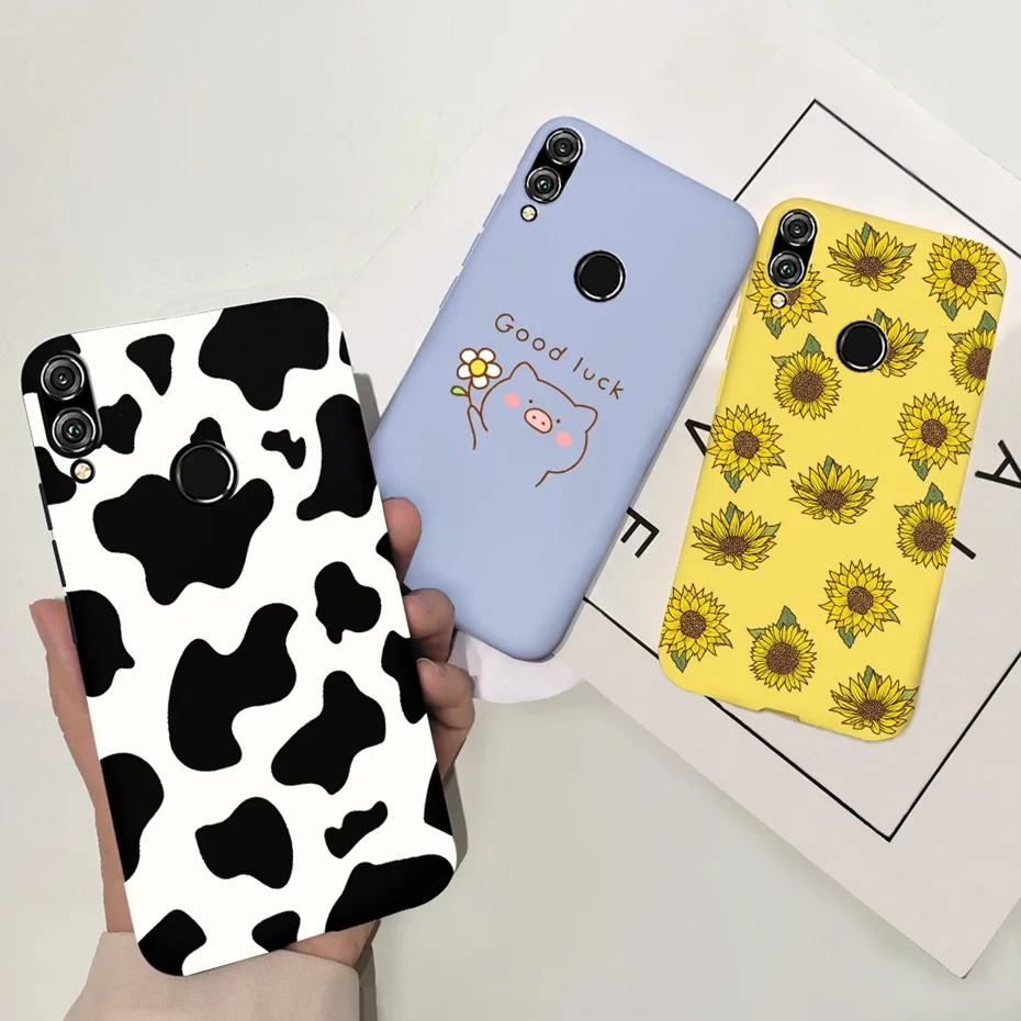 Phone Case For Huawei Honor 8C 8X Cases Cover Honor 8C Back Covers Silicone Cute TPU Shell Bumper For Honor8X 8 X 8S Coque Soft