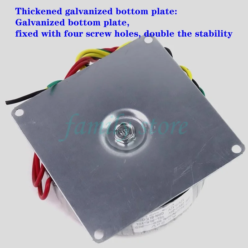 Imagem -05 - Transformador Toroidal para Amplificador de Potência Saída Dupla 12v Dual 15v Dual 18v Dual 24v Dual 36v Dual 38v 300w