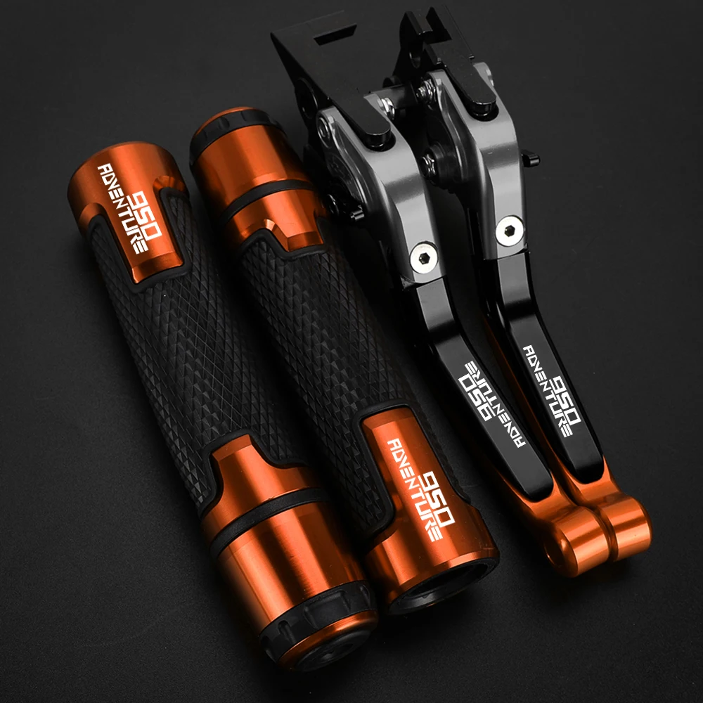 

Motorcycle Aluminum Accessories Adjustable Brake Clutch Levers Handle bar Grips FOR 950AdventuRe 950 AdventuRe 2003-2006 2005