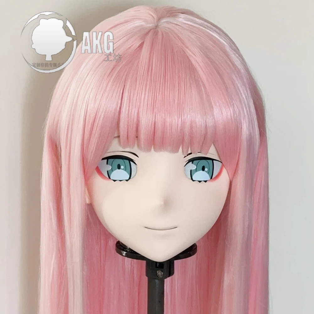 

(AL218)Customize Character Crossdressing Female/Girl Resin Full/Half Head With Lock Anime Cosplay Japanese Animego Kigurumi Mask