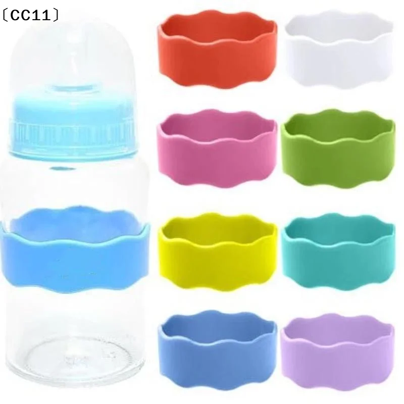 1Pcs Flexible Anti-Slip Cup Grip Wrap Water Bottle Decor Strap Personalized Name Custom Silicone Tumbler Sleeve Band 〔CC11〕