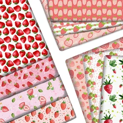 50*145cm Patchwork Strawberry Polyester Cotton/Pure Cotton Fabric for Tissue Sewing Quilting Fabrics Needlework Material DIY