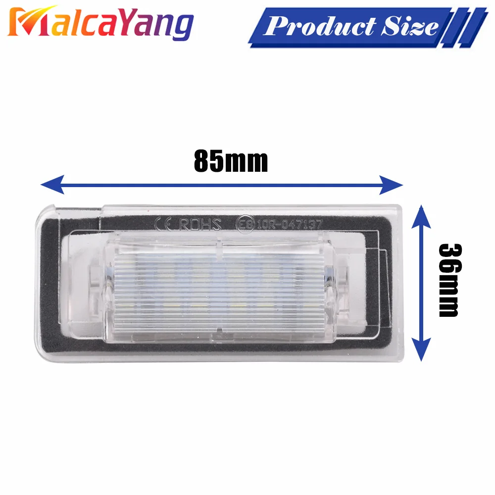 2 قطعة رقم الترخيص لوحة ضوء لأودي TT MK1 8N رودستر 8N9 كوبيه 8N3 1998-2006 Canbus 18 SMD LED