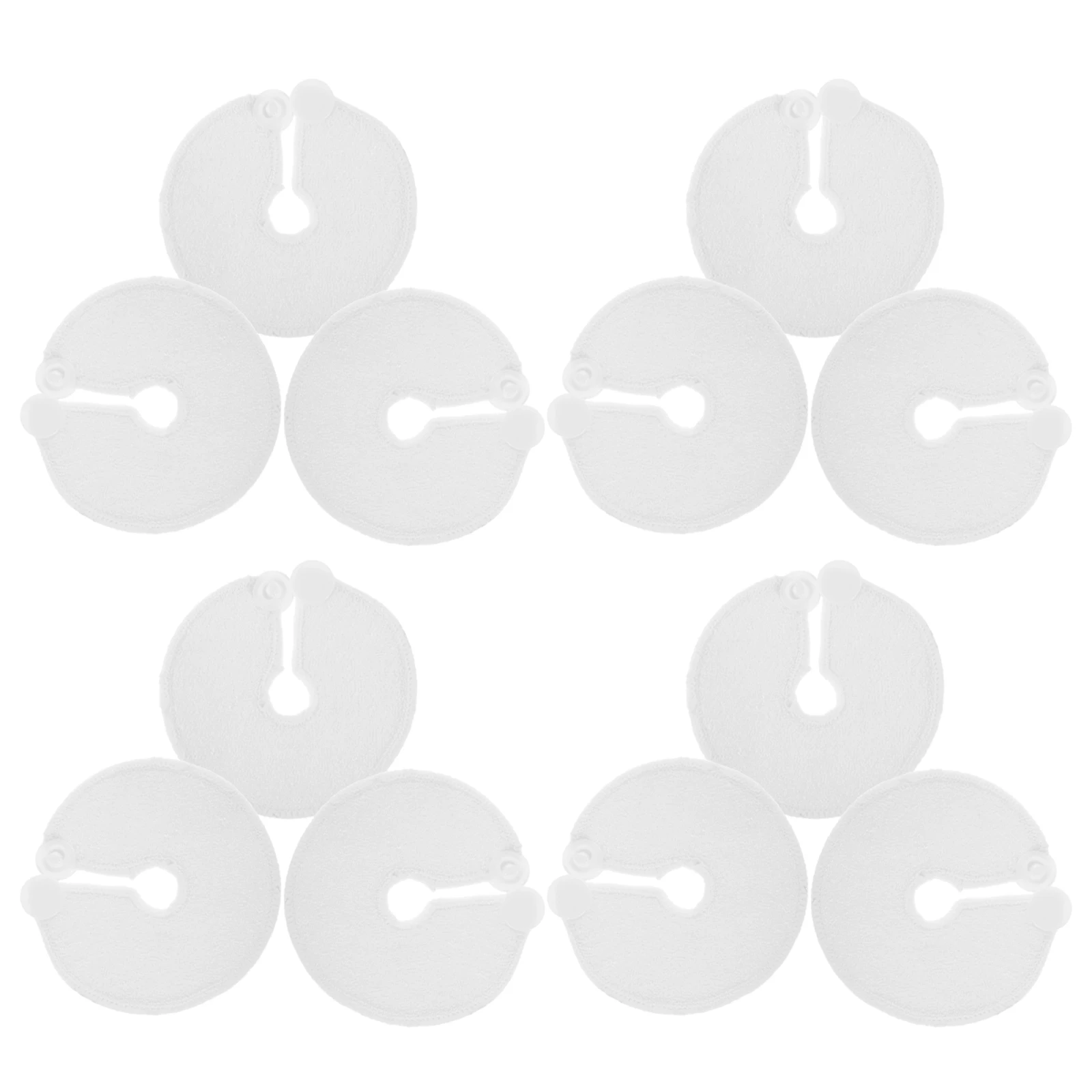 

28pcs Ultrafine Fiber Cotton Pads Soft Reusable Absorbent Feeding Tubes G Tube Holder White Lightweight Storage