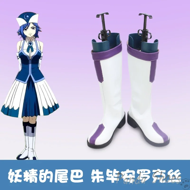 

Обувь для косплея в стиле аниме FairyTail Juvia Lockser, аниме-игра, длинные сапоги, костюм для косплея в стиле комиксов, обувь для вечеринки на Хэллоуин
