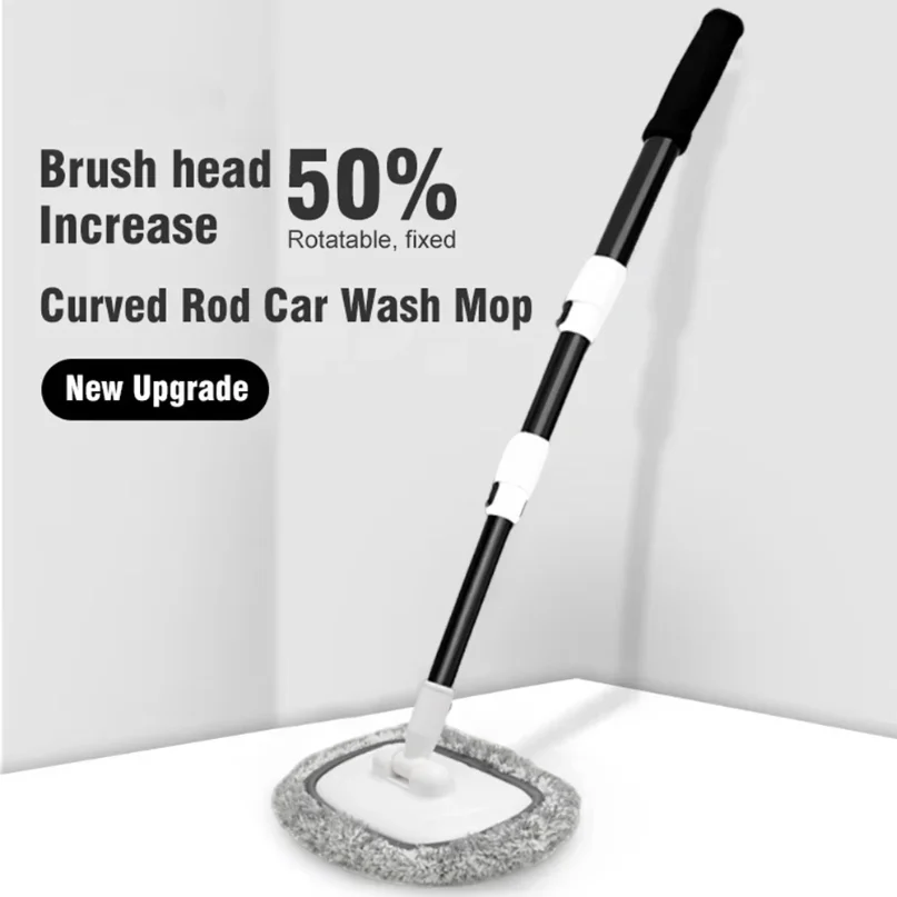 

New 15 Degree Bend Car Cleaning Brush Car Wash Brush 3-Section Broom Telescoping Long Handle Cleaning Mop Cleaning Tools