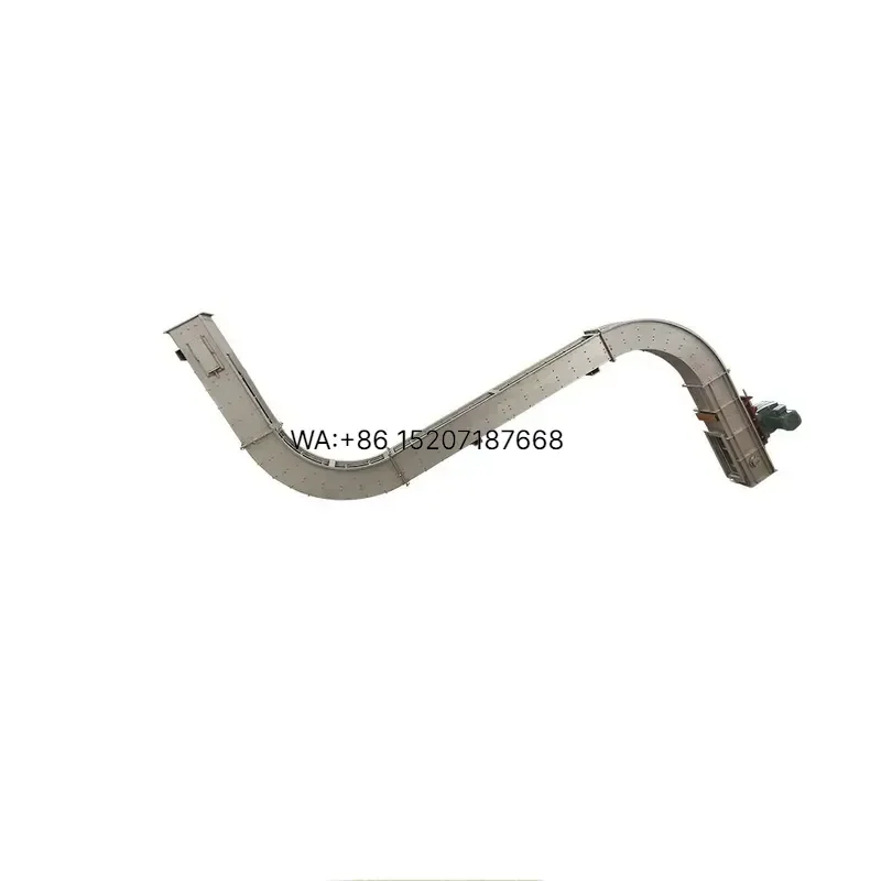 Wmwmnu Scraper Conveyor Customized Chain Conveying Device Low Dust Sealed Structure for Sand Mineral Aggregate Processing
