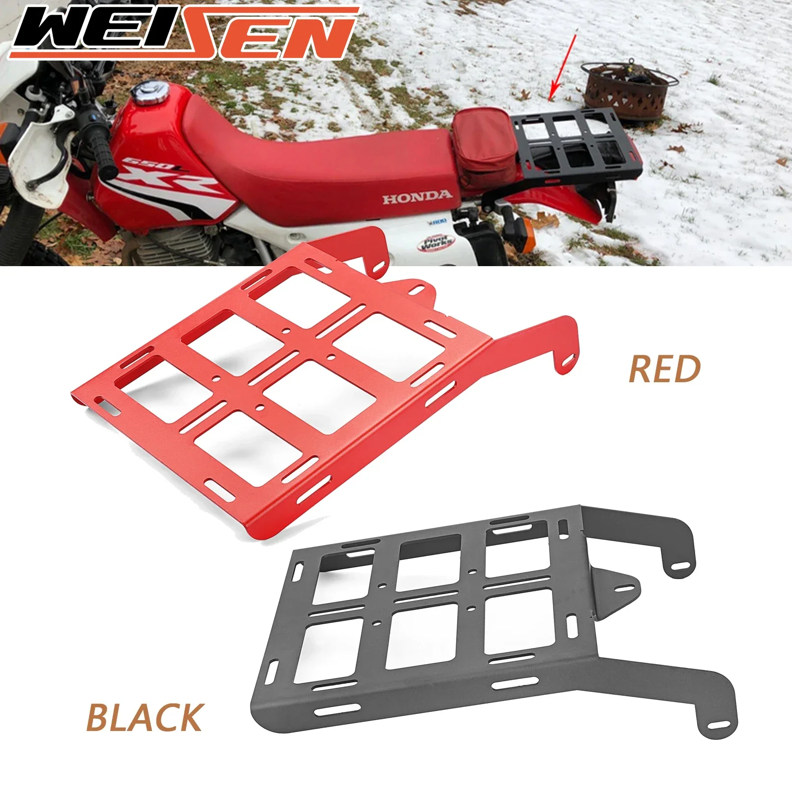 

Motorcycle Rear Tail Luggage Rack/Storage Rack/Carrier/Cargo Rack/holder for 1993-2024 Honda XR650L/1991-1995 Honda XR250L