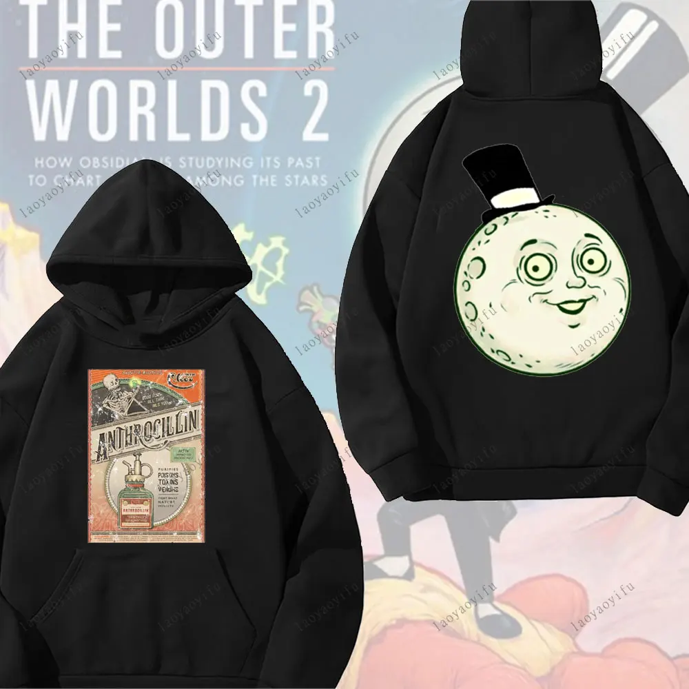 سترة بغطاء للرأس للألعاب من The O-Outer Worlds 2 للرجال والنساء، ملابس رياضية مريحة للخريف والشتاء، سترة بغطاء للرأس