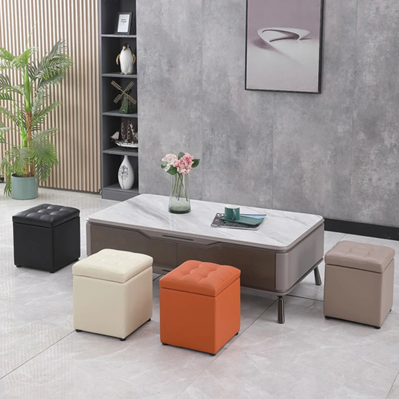 Nordic Modern Simplicity Stools Multifunctional Designer Living Room Storable Stools Bedroom Non-slip Home Furniture Bancos HBLC