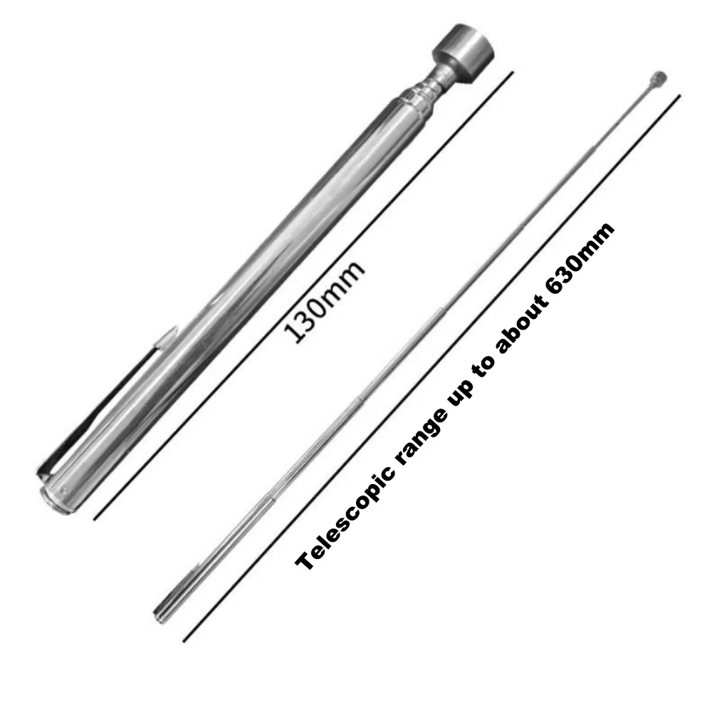 Telescopic Magnetic Pickup Tool Portable Stainless Steel Magnet Stick Extendable 13-56cm for Car Repair Screw/Nut Retrieval